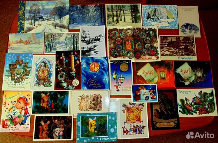 Открытки СССР С Новым годом и др, календарики