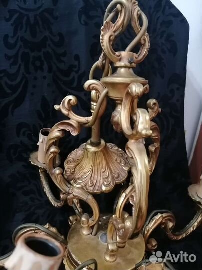 Люстра бронзовая, Франция