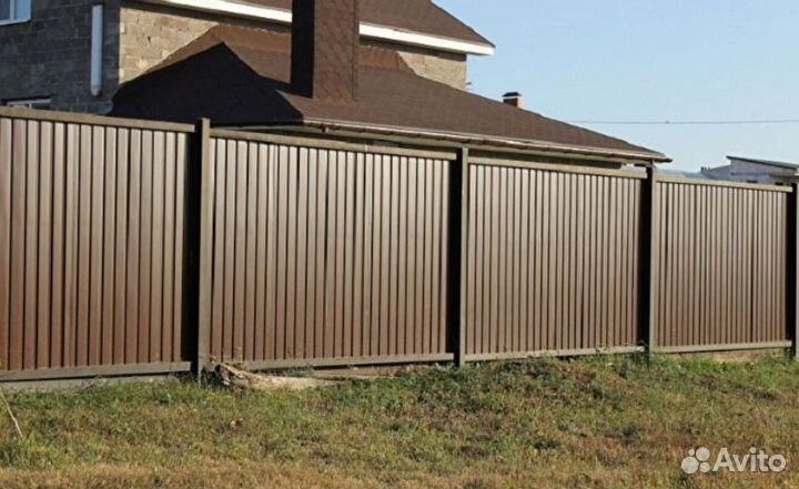 Забор из профнастила профессионально под ключ