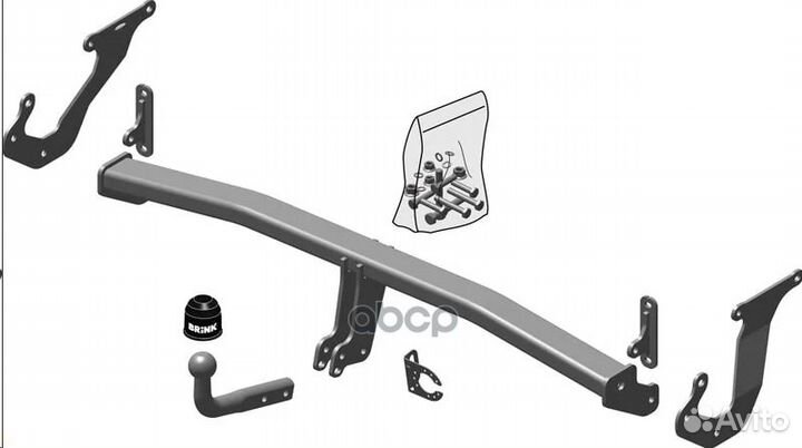 Фаркоп твердое крепление 634200 brink