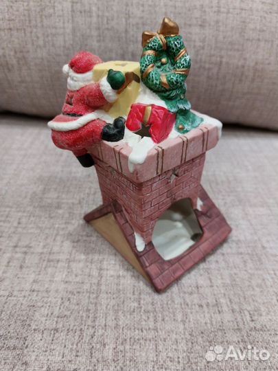 Подсвечник керамический домик