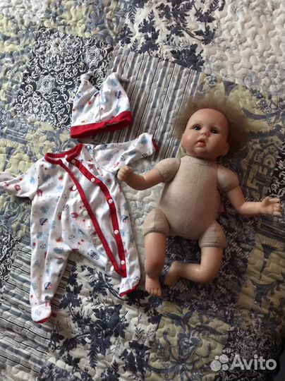 Кукла пупс младенец, тело мягконабивное, 43-45 см