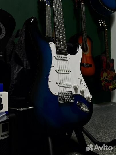 Электрогитара Fabio Stratocaster полный комплект