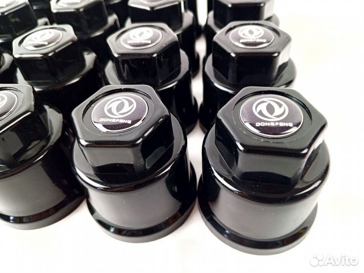 Новые колпачки 32мм Премиум чёрные Dong Feng 60шт