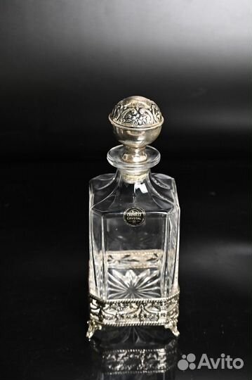 Штоф. Хрусталь/ серебрение. Chinelli Италия