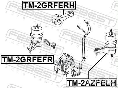 Подушка двигателя прав toyota camry (JPP) A