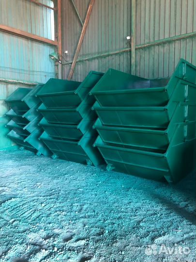 Мусорный контейнер 8м3 бункер (Зелёный)