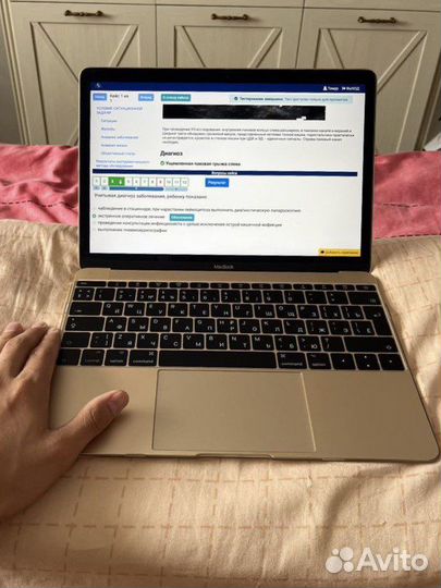 Macbook12 2018 256/8 золотой хамелеон