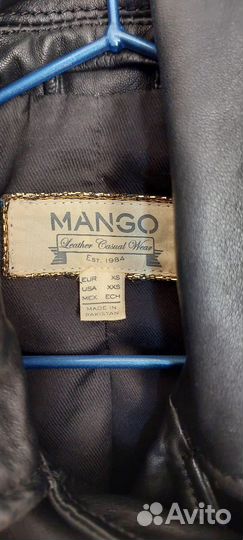 Куртка кожаная Mango xs