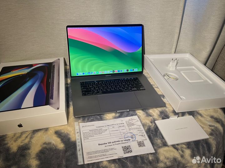 MacBook Pro 16 2019 i7 16/512 474 цикла с чеком