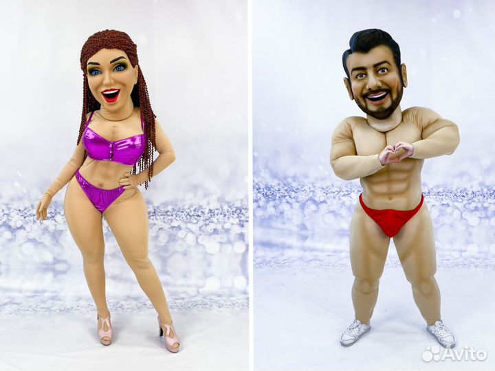 Ростовые куклы стриптизеров, звезд эстрады