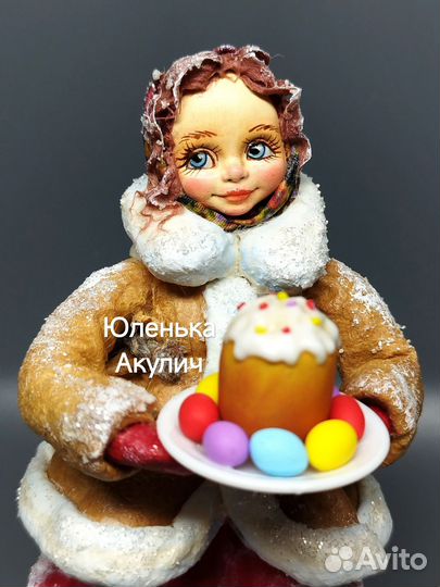 Ватная ёлочная игрушка