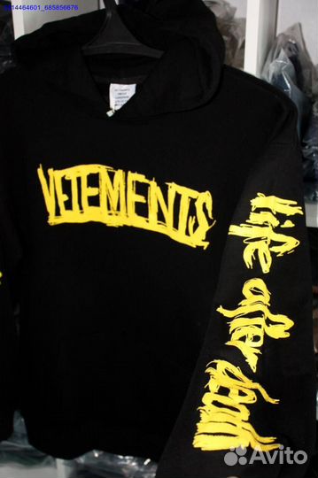Худи Vetements oversize black (Арт.79582)