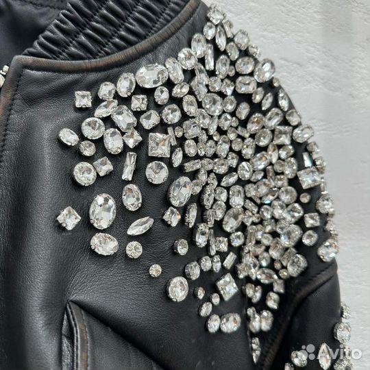 Кожаный бомбер Sandro