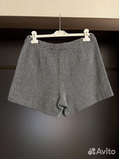 Шорты твидовые sisley 46 в стиле chanel