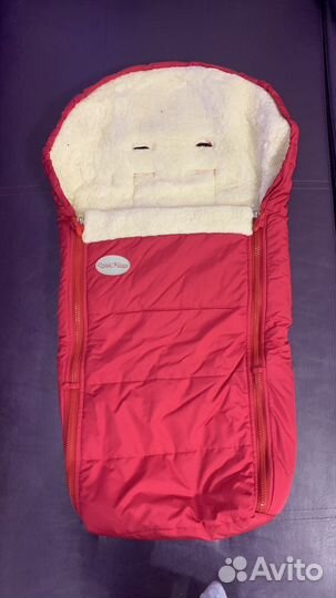 Меховой конверт в коляску овчина New Classic зима