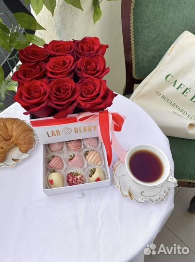 Боксы с клубники в шоколаде