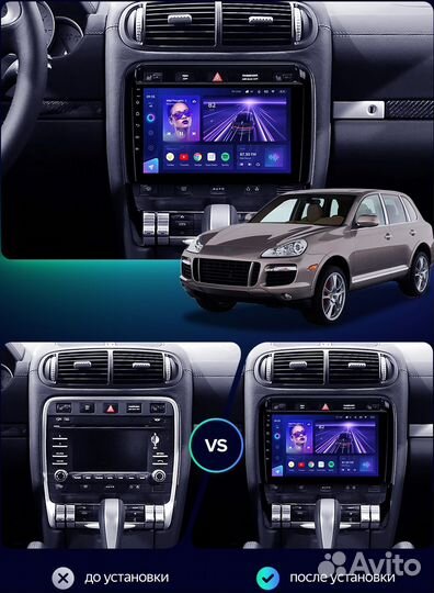 Штатная магнитола Teyes CC3 Porsche Cayenne I 1
