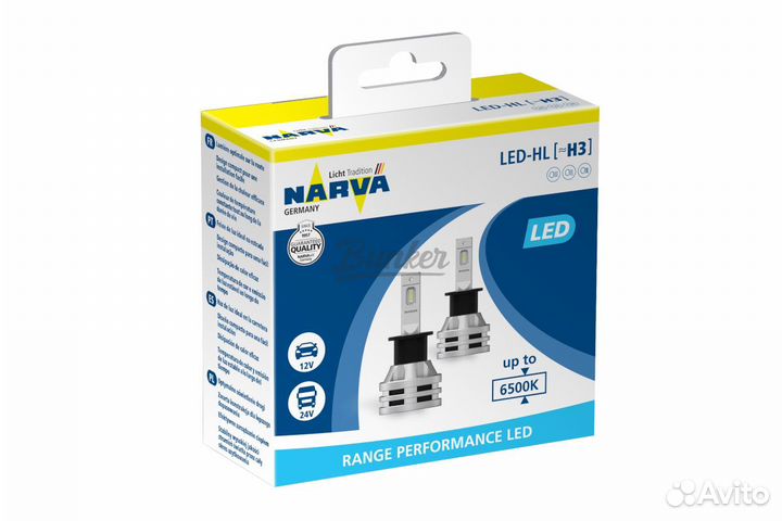 Светодиодные LED лампы Narva H3 12 - 24V
