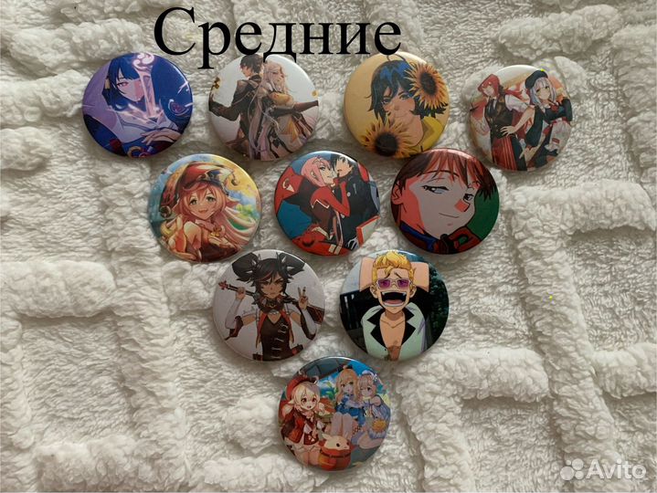 Значки с аниме