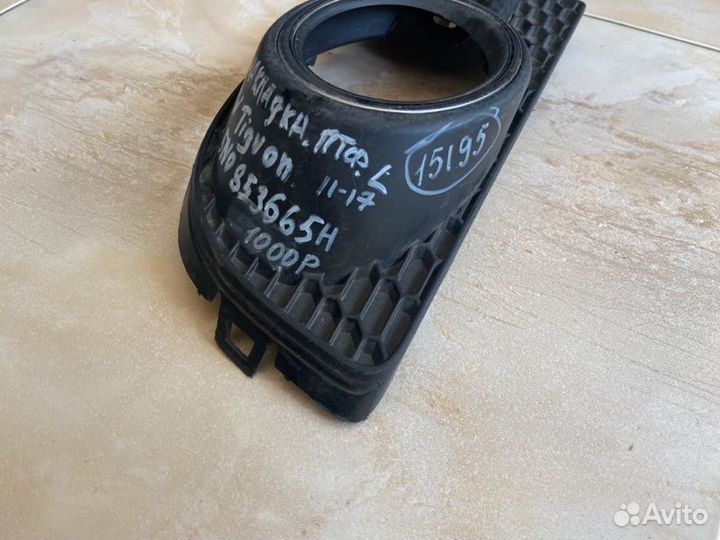 Накладка птф левая Volkswagen Tiguan I С 2011 По