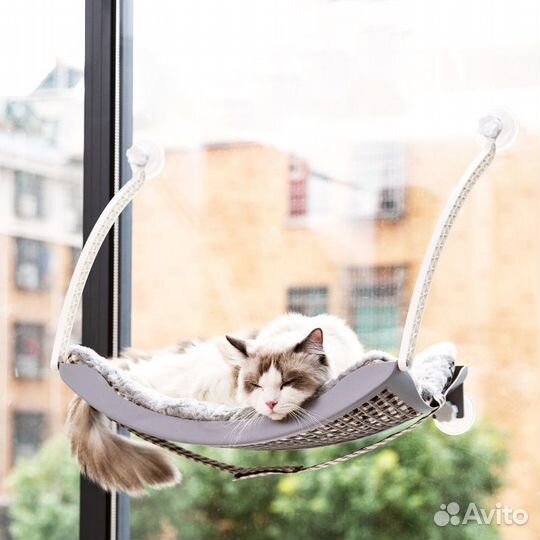 Подвесной гамак для кошки со съемной подушкой