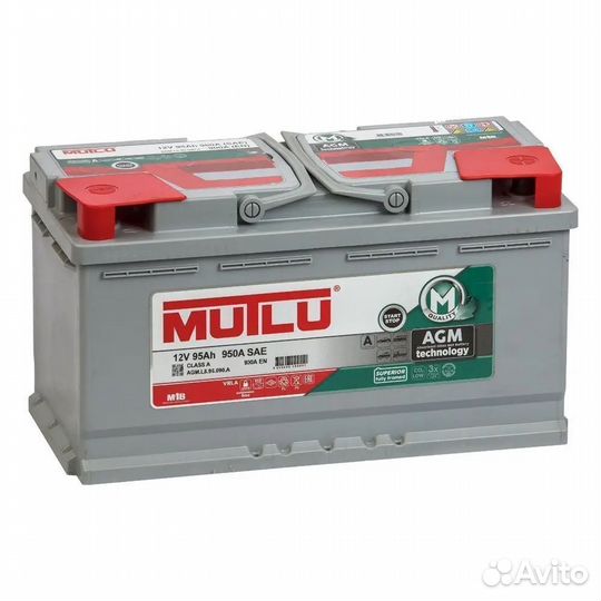 Аккумулятор Agm Mutlu 95 ач Start-stop