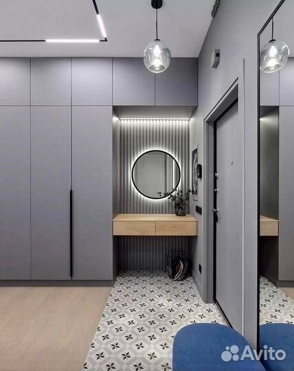 Шкафы в прихожую на заказ прямые и угловые