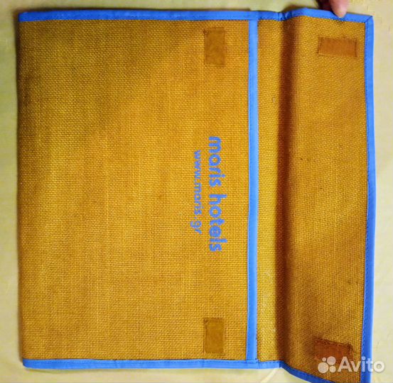 Папка-сумка плоская рогожка