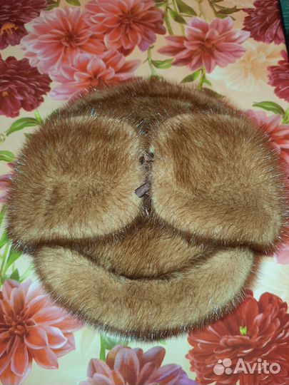 Норковая мужская шапка р.56