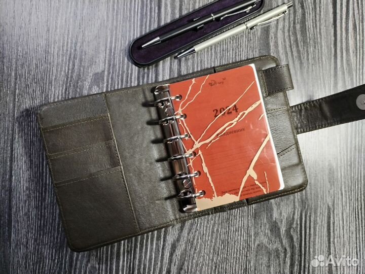 Ежедневник блокнот из натуральной кожи А7