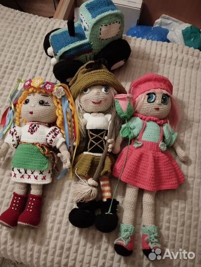 Игрушки вязанные, ручная работа