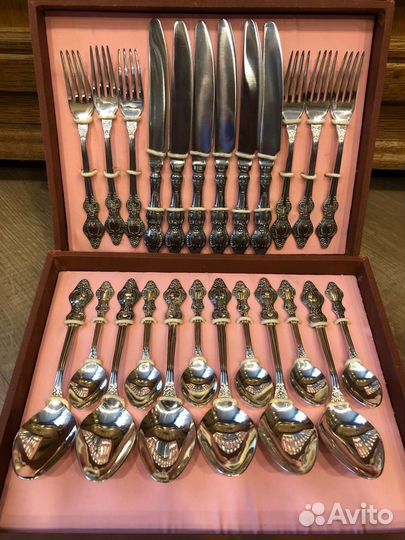 Набор столовых приборов мельхиор СССР