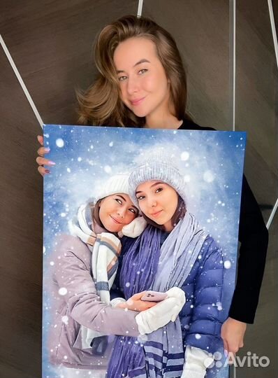 Печать фото на холсте