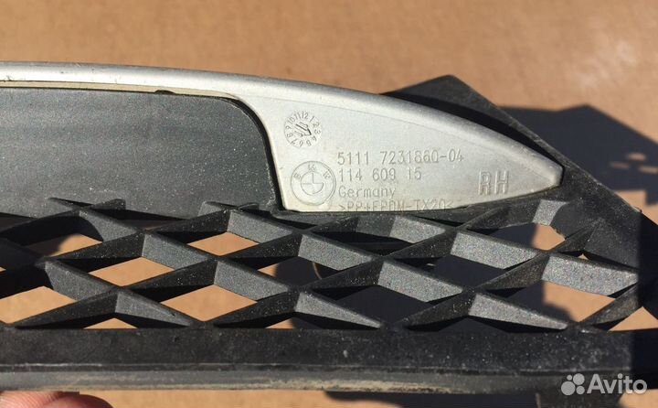 Решетка бампера (открытая) BMW F10, F11