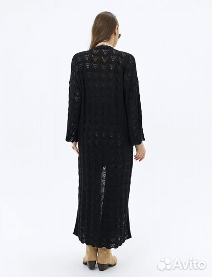 Кардиган длинный ажурный