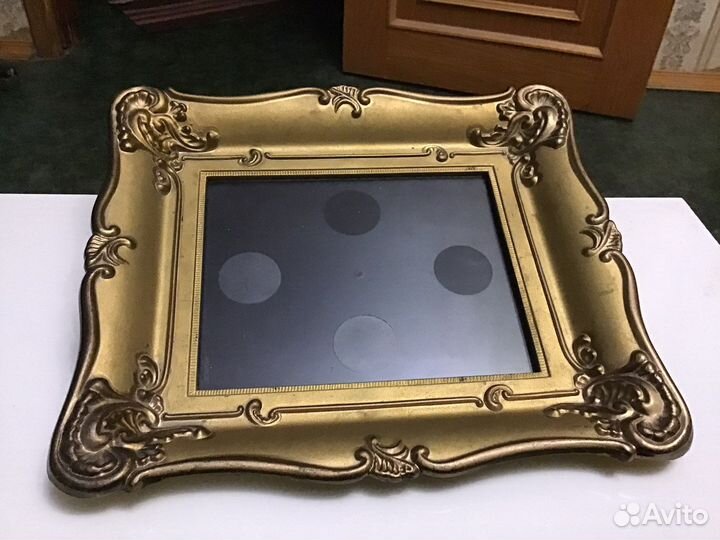 Рамка винтаж со стеклом, пластмасса