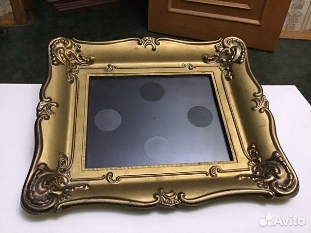 Рамка винтаж со стеклом, пластмасса