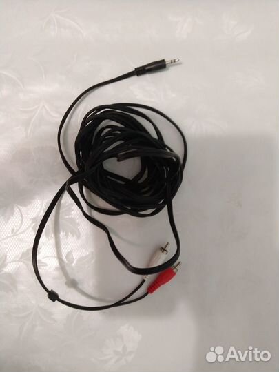 Кабель джек 3.5 mm jack - тюльпан RCA х2 2 метра