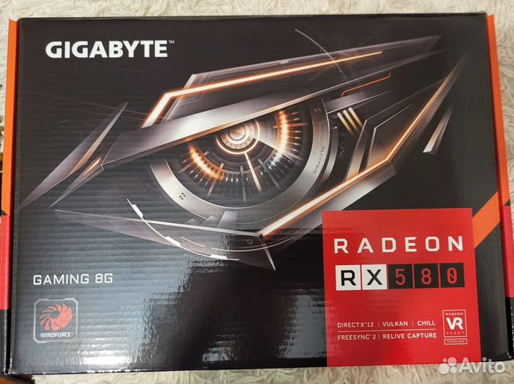 Видеокарта gigabyte Radeon RX 580 gaming 8G