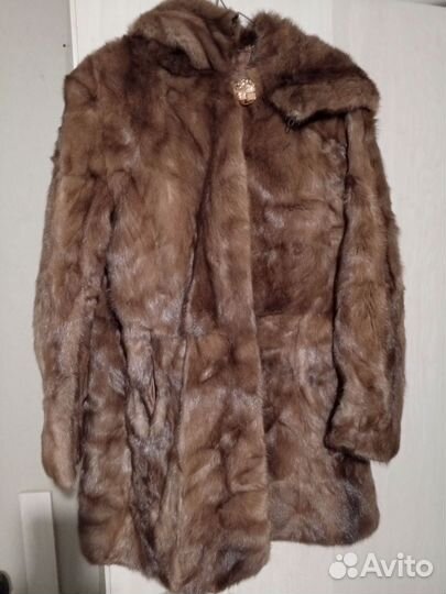 Шуба норковая с капюшоном 50 52 размер