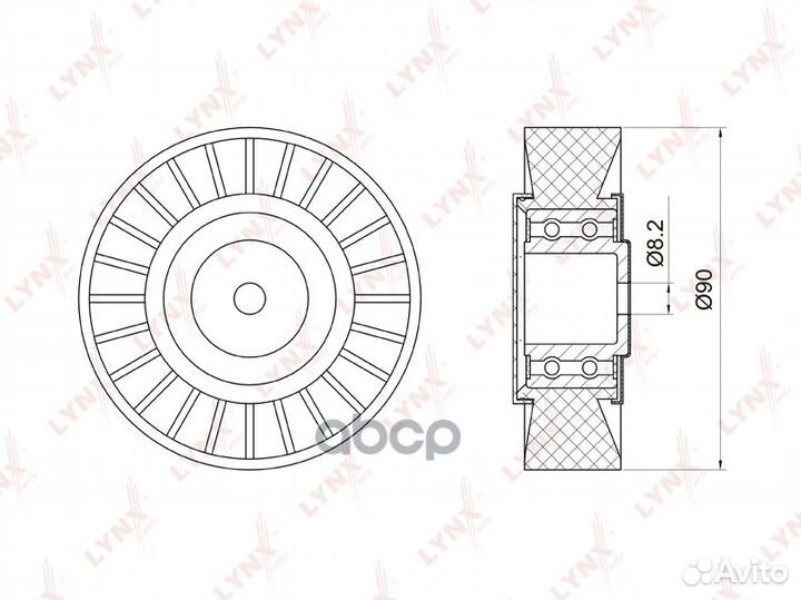 Ролик обводной навесного оборудования VW LT 2.5