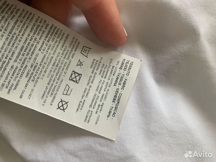 Рубашка белая Emporio Armani на 12 лет