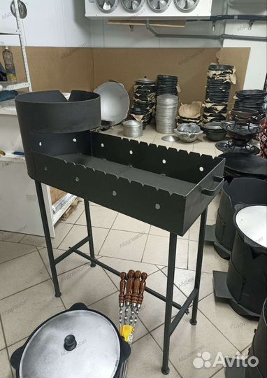 Мангал 3мм с печью под казан