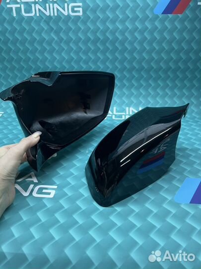 Крышки зеркал F10 на бмв x5 До рест/Черный
