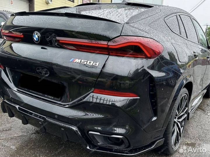 Спойлер BMW X6 G06 черный