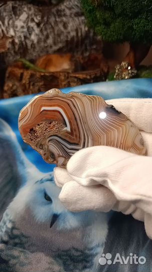 Натуральный камень Агат спил