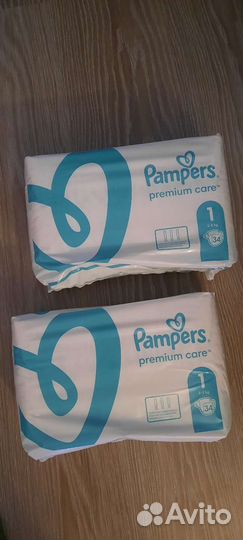 Подгузники Памперс премиум care1