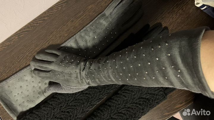 Перчатки длинные новые