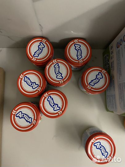 Баночки агуша 7 штук